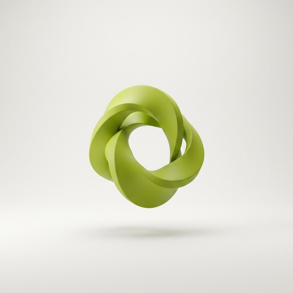 Minimal abstract form representing Brutal AI's simple onboarding